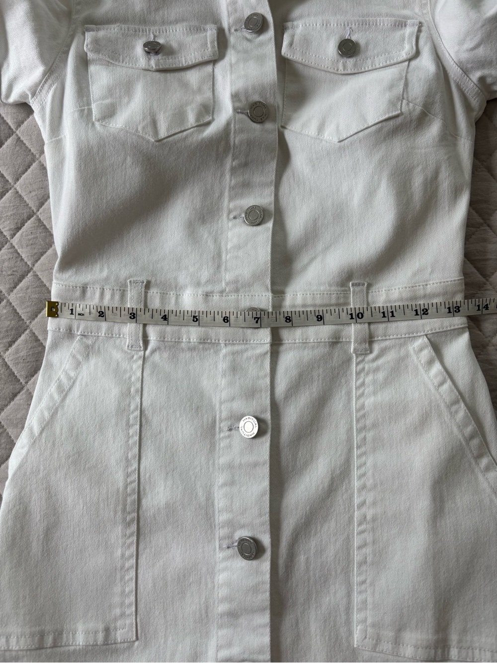 NWT Habitual White Denim Dress - Picture 10 of 11